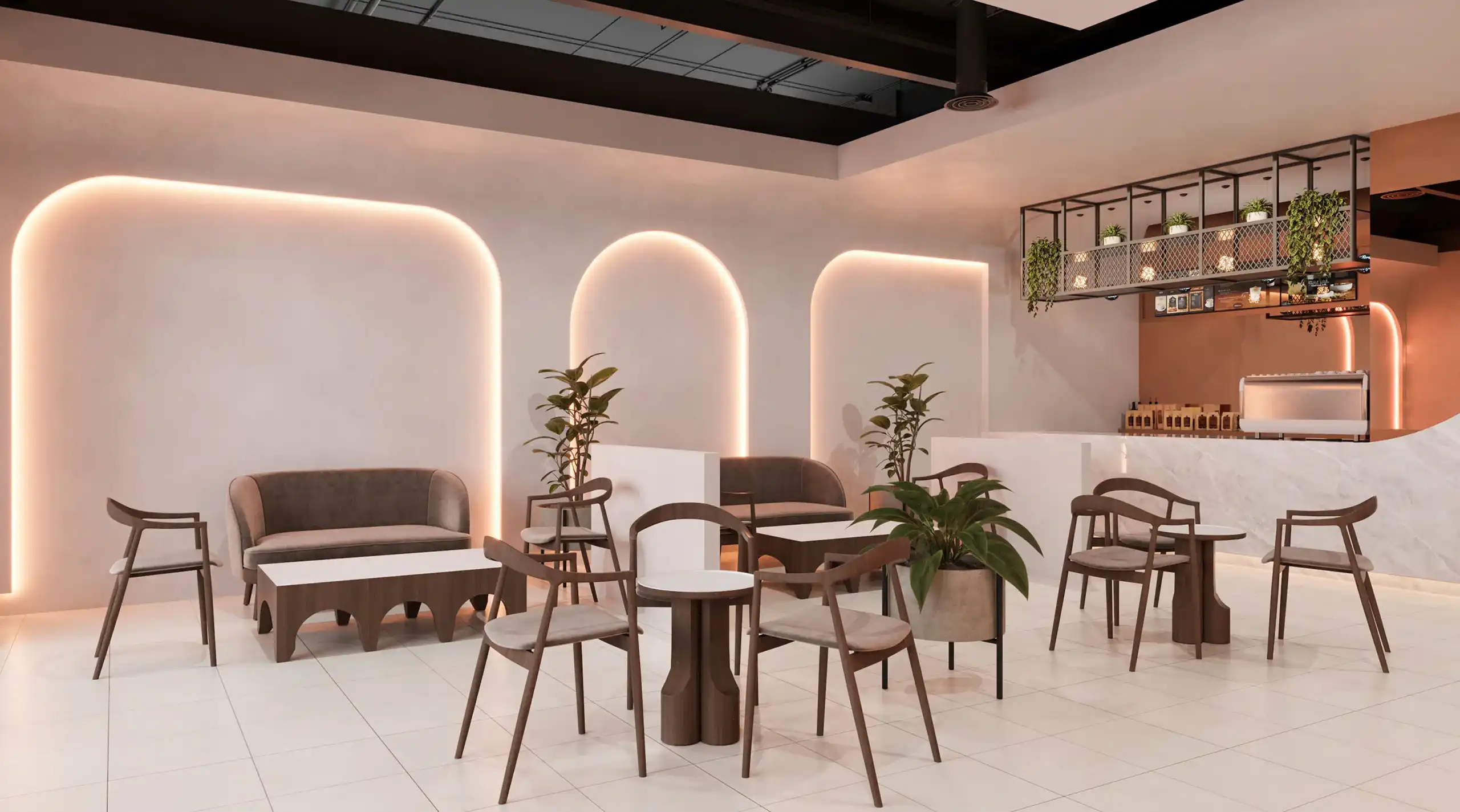 Modern restaurant interior design | luxury interior design | Dubai interior design