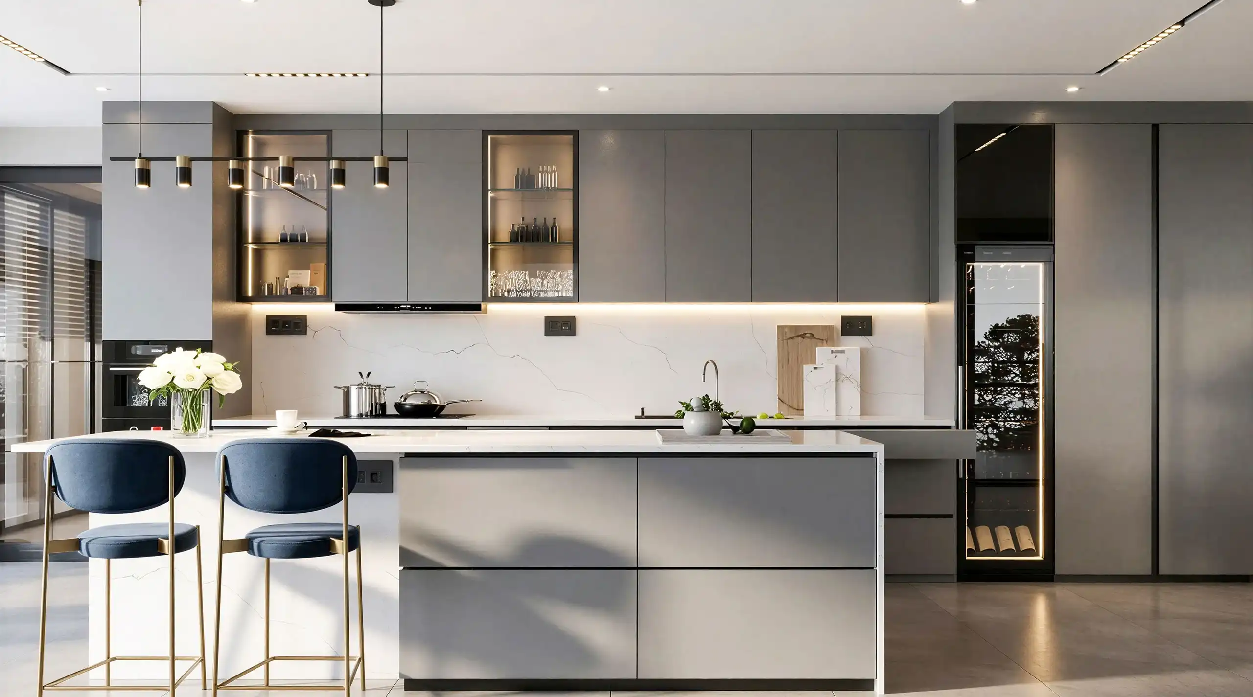 Modern kitchen interior design Dubai | luxury kitchen design Dubai | modern interior design Dubai